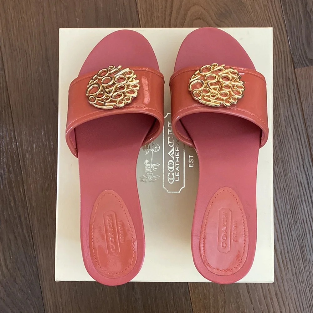 Coach peony wedges SIZE 6.5 - Picture 3 of 4